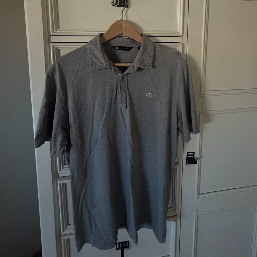 Travis Matthew Golf Shirt Men's Size L Grey